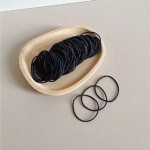 패션소품 청결공감 기본 머리끈 100개한묶음 머리고무줄