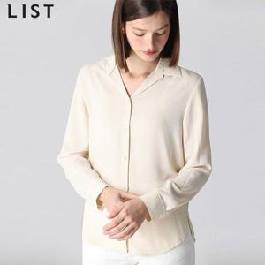 [리스트][리스트(LIST)] 여성스러운 데일리 오픈 카라셔츠 (택가격 138000원)