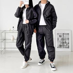 HOTBBA / 남녀 스웨드 땀복 후드집업 운동복 세트 SD_1003634