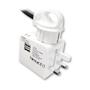 해외 돼지코 멀티플러그 변환 USB충전 아답터 어댑터 (W917FA7)