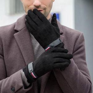 남성 출근 외출 장갑 스웨이드 터치 기모 보온장갑 (WFFXU5W)