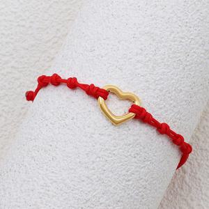 [골드모아] 순금 팔찌 [하트라인 컬러 매듭끈]