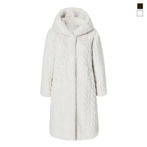 라벨르by신영모피 에스키모 에코퍼 후드 롱코트