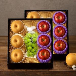 갤러리아_[푸른들] 정성담은 과일3종 선물세트 3kg+3kg [샤인머스캣+사과+