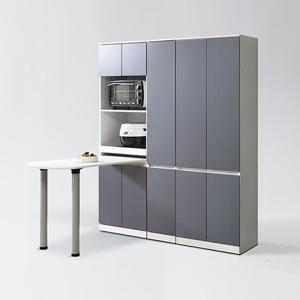 루블린 주방 식탁 렌지대+수납장 3종 세트 B (착불)