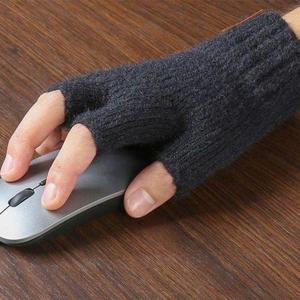 [다잇템]여성 오피스 개방형 니트털장갑 키보드 반장갑