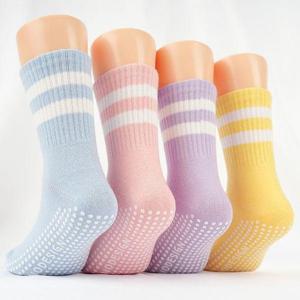 [노디자인]키즈카페 필라테스 미끄럼 방지 양말 4켤레 세트 넌슬립 양말