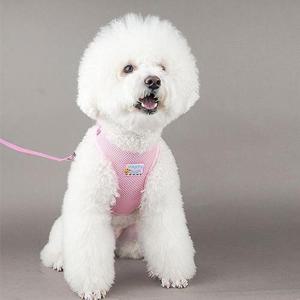 중소형견 산책용 매쉬 하네스 D02216 목줄 반려 핑크