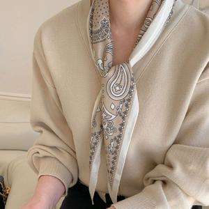 코코블랙 / 페이즐리 마름모 스카프