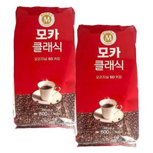 [카페모카스타일]모카클래식 오리지널 SD 커피 500g X 2개 블랙 자판기용 (40946933)