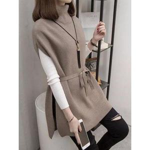 [리블리크]바엔도 하프넥 롱 니트베스트_RE3LK046