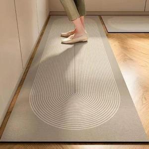 주방 규조토 발매트 욕실 매트 흡수력 강한 화장실 싱크대 부엌 미끄럼 방지 발판 원형무늬 특대형 단단한