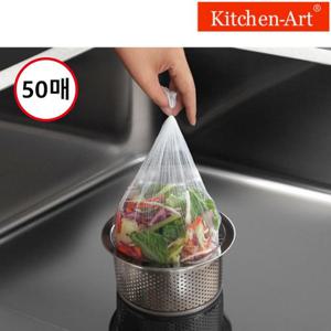 키친아트 음식물거름망 50매 개수대 배수구 싱크대 음식물쓰레기 씽크망