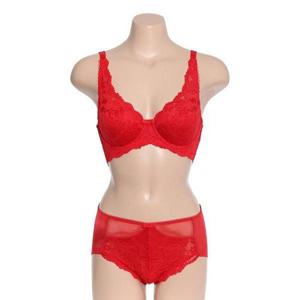 갤러리아_[바바라]플라워 풀컵 브라 헴팬티 세트(ABR4417 ABP4417H RED)
