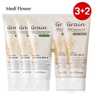 메디플라워 곡물 클렌징폼 150mlx3개+곡물 필링젤 100mlx2개