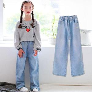 [초딩하우스]미니와이드청바지(봄가을) 주니어여아의류 초등학생옷 주니어청바지 초등청바지