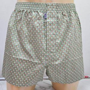 갤러리아_[비비안] 귀여운 돛단배 여우 패턴 순면 남성 트렁크 팬티 TP898