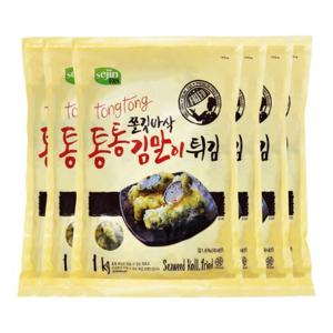 [월드홀마켓] 쫄깃바삭 통통 김말이튀김 1kgx6봉