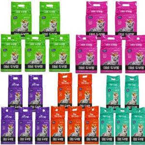 고양이 배변모래 가는입자 두부모래 1박스 5개입 (WC6FEB8)