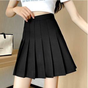 플리츠 H라인 4컬러 스커트 주름 학예회 빅사이즈 미디 골프 속바지 치마