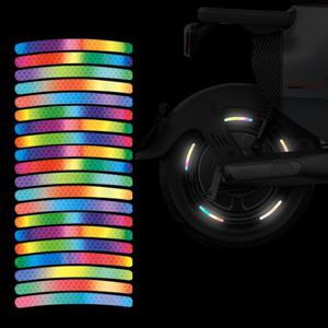 자동차 차량용 오토바이 바퀴 반사 스티커 타이어 야간안전 3D입체 탈부착스티커 20매 A492