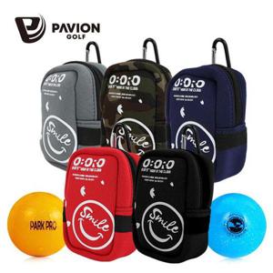 [파비온골프]파비온 스마일 파크골프 파우치 볼주머니 파크골프공가방