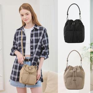 프렌치쿼터 제시 버킷백 복조리 나일론 토트백 2color