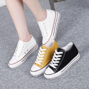 [짝꿍닷컴]데일리 베이직 무지퍼셀 통굽 스니커즈 UH-481000