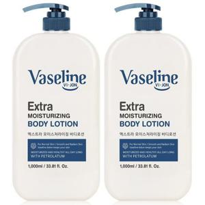 바이존바세린 퍼퓸 엑스트라 모이스처라이징 고보습 바디로션 대용량 1000ml 2개