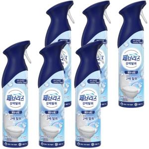 페브리즈 화장실용 에어 공기탈취제 165g 프레시 스카이x6개 스프레이타입 쾌적한 실내 강력한 냄새 제거
