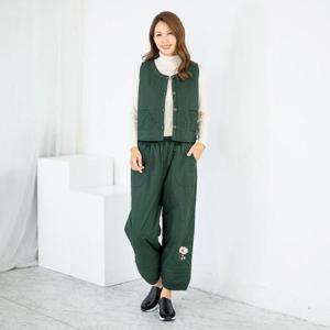 엄마옷 패딩조끼 자수통바지 생활한복세트 512BNM108 중년여성/50대/60대/마담/빅사이즈/할머니옷