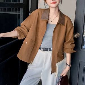 [블랙퀸]홈앤특가 빅포켓 루즈핏 스웨이드 자켓 blk004548