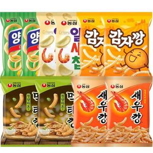 갤러리아_농심 먹태깡2봉+새우깡2봉+양파링2봉+알새우2봉+감자깡2봉