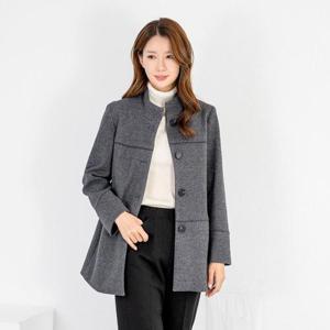 엄마옷 차이나 울모직 하프 코트 511BMN159 중년여성/50대/60대/마담/빅사이즈/할머니옷