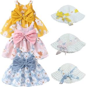 왕리본플라워 아동 민나시원피스모자세트204386