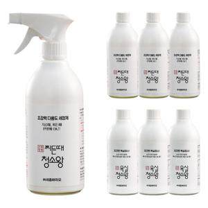 [TV홈쇼핑 동일구성] 신통방통 욕실 청소왕 500ml 6개(욕실4+찌든때2)+분무기