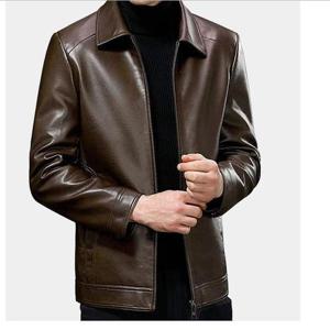 [에이치에스라이프]봄점퍼 자켓 재킷 잠바 아우터 남성가죽점퍼 간절기 캐주얼 싱글 레더 가죽 남자