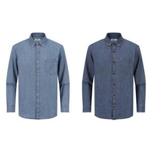 갤러리아_[기획특가]에디션 남성 겨울 버튼다운 샴브레이 데님 셔츠 NNF4