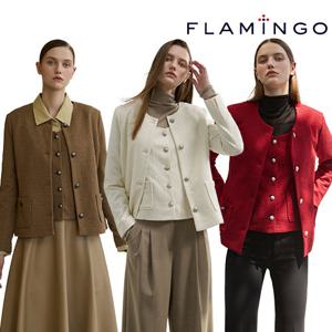 [후라밍고] 마리엘 텍스쳐 트위드 자켓 + 베스트 (총 2종) (레드,모카무스,아이보리)