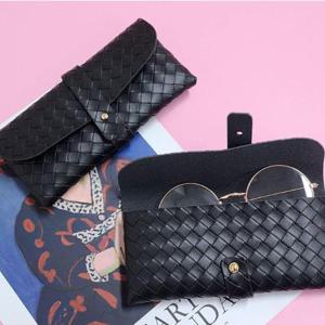 데일리템 고급 안경케이스 PU가죽 선글라스 안경집 케이스 블랙