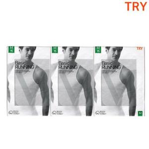 [보슈아][TRY]남성 백색 민소매런닝3매 면100화이트런닝