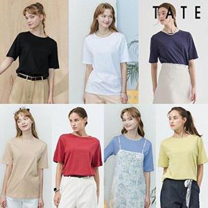 [테이트]여성 오가닉 코튼 반팔 티셔츠 7종