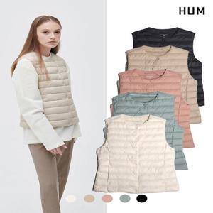 [HUM][본사][HUM]여) 라운드넥 덕다운 경량베스트(FHOWCVE541P)