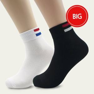 윌리엄리 남성 빅사이즈 발목뒷두줄 양말 5족 묶음