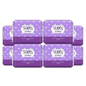 슈베스 생리대 프라이데이 울트라슬림 대형 12P x8팩