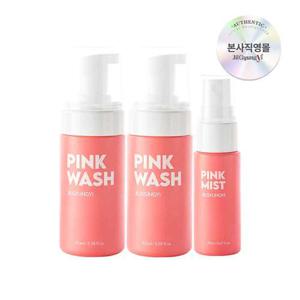 ★20% 더블할인★[질경이] 퍼퓸 여성청결제 핑크폼 100ml x2개+뿌리는 청결제 핑크 미스트 20ml