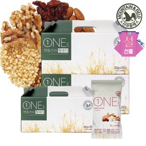 [산과들에] 하루견과 원데이오리지널 20입 x3개 선물세트