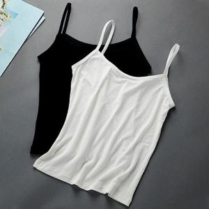 여성 민소매 기본 티셔츠 슬림 끈나시 스판 나시티 WEAA14C