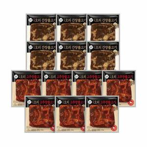 [신세계푸드]올반 오리 바짝 불고기 13팩 (간장맛 200gx6팩 + 고추장맛 200gx7팩)