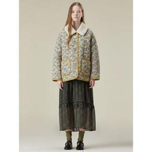 덤블 카라 패턴 퀼팅 점퍼 T238MJP301W _P404164202